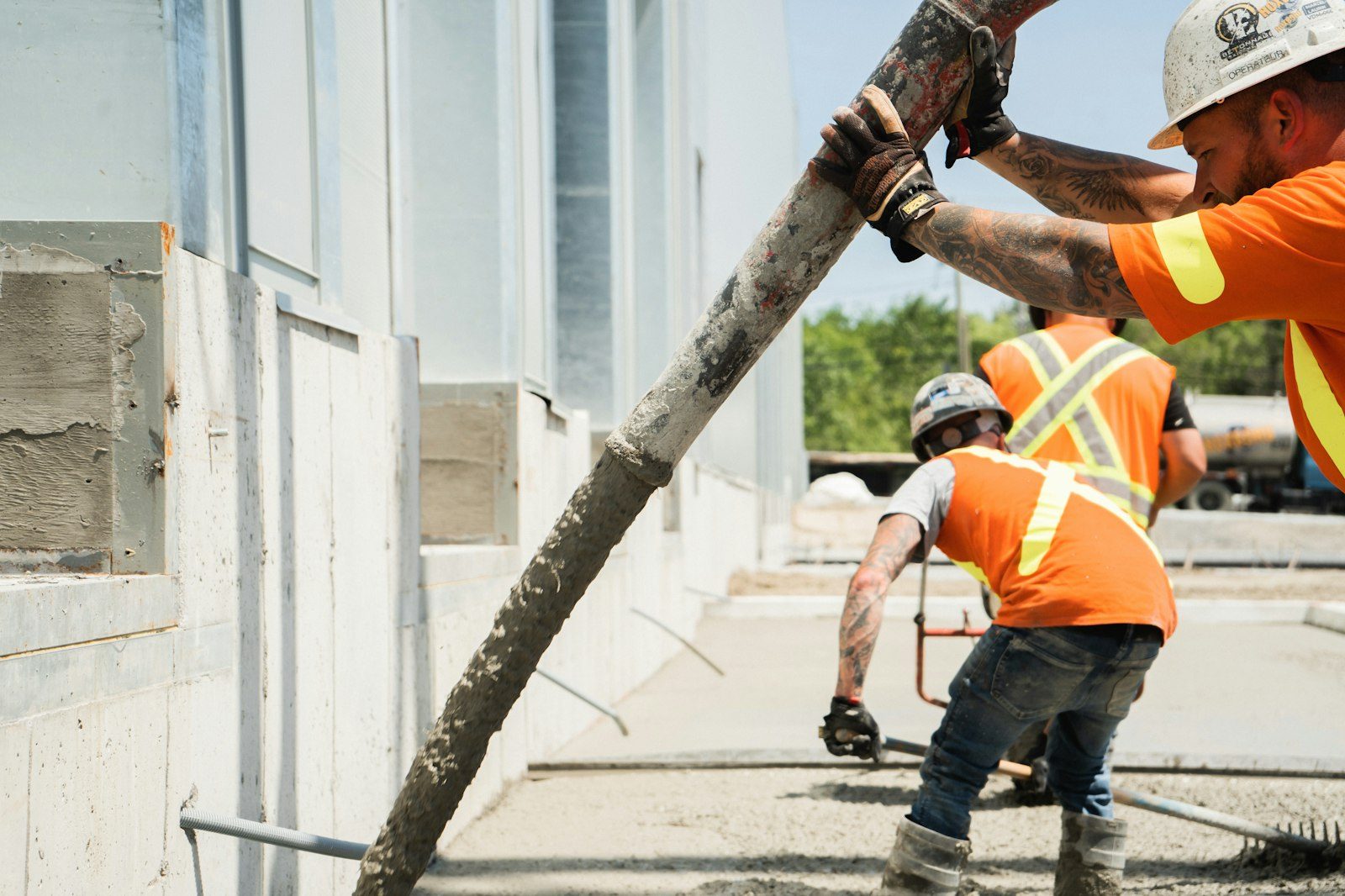 Forms & Grade stage of a concrete pour