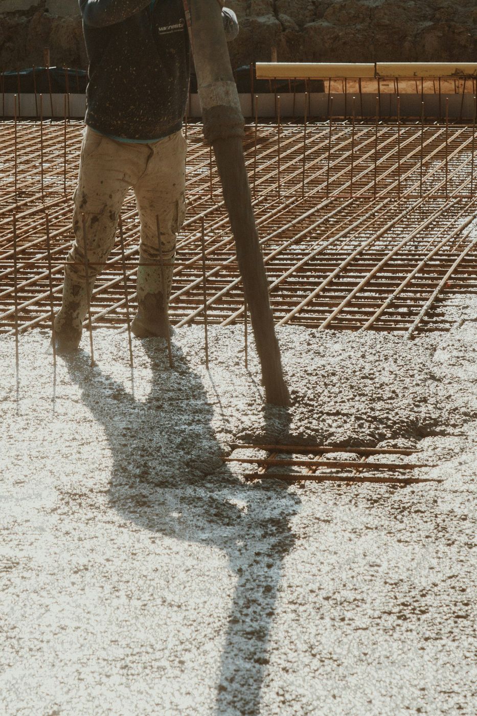 Screed & Float stage of a concrete pour